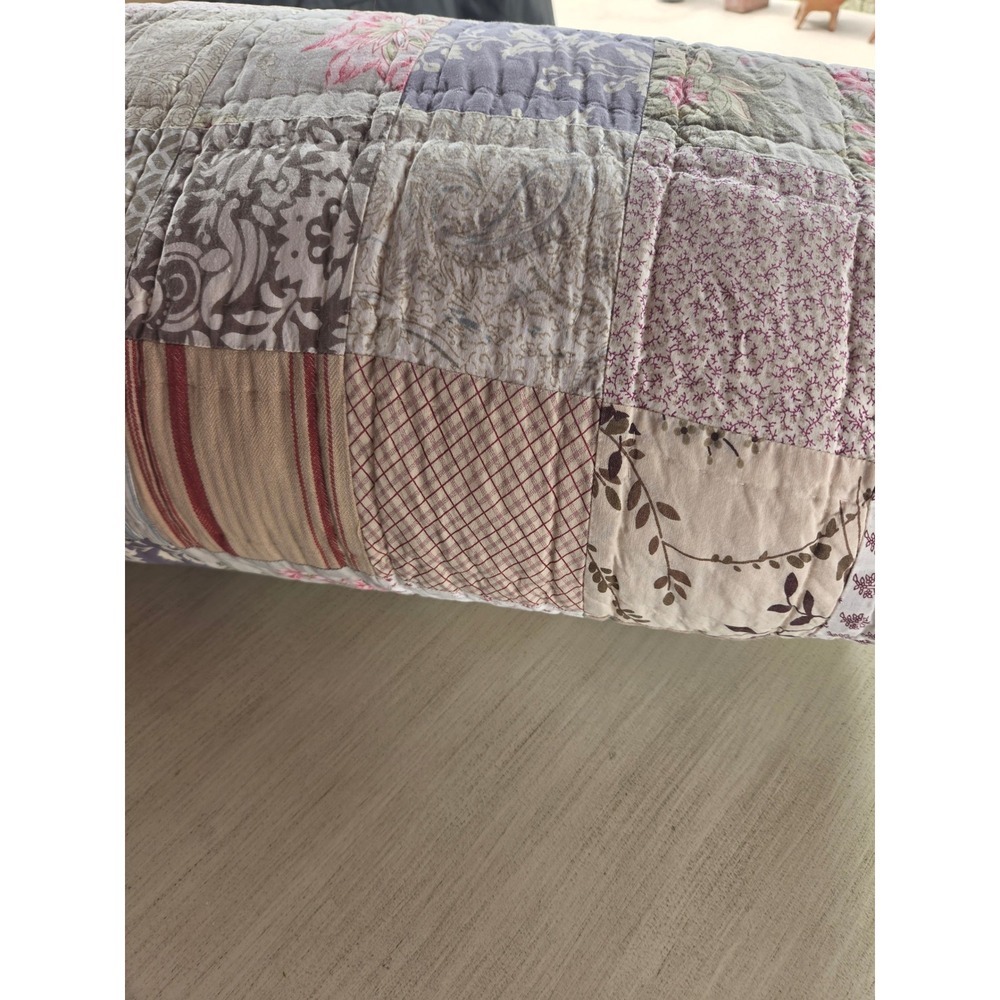 Potterybarn Queen patchwork quilt.